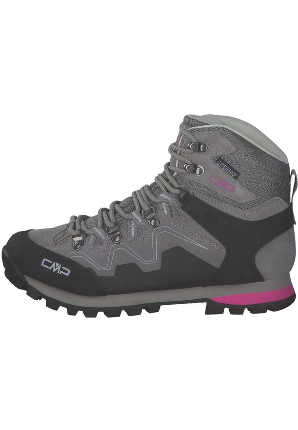 Buty turystyczne damskie CMP Athunis Mid WP. Kolor: szary, wielokolorowy, czarny. Styl: sportowy