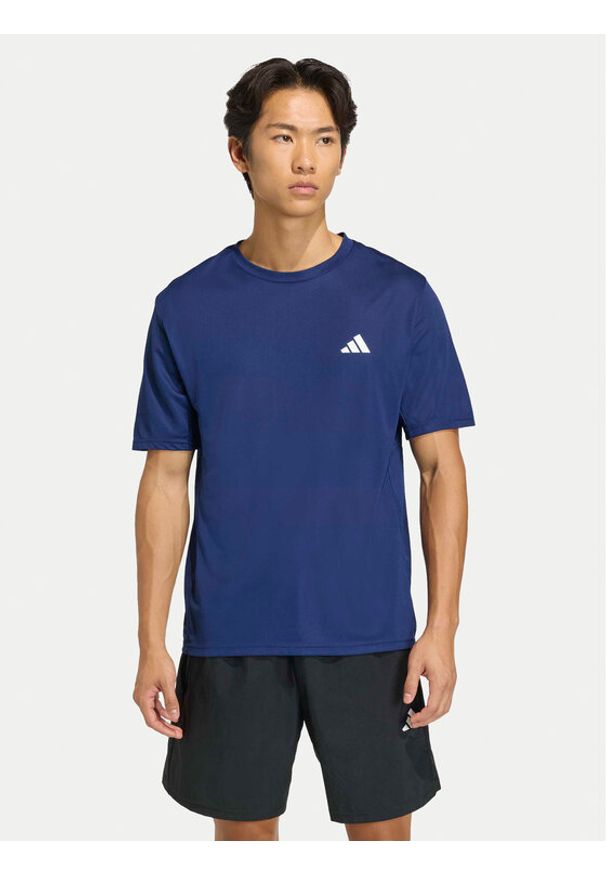 Adidas - adidas Koszulka techniczna Workout Essentials Base KD5457 Granatowy Regular Fit. Kolor: niebieski. Materiał: syntetyk