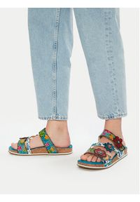 Laura Vita Klapki Brcyano 16 Niebieski. Kolor: niebieski. Materiał: skóra #2