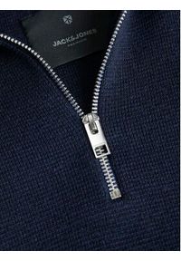 Jack & Jones - Jack&Jones Sweter Milano 12259664 Granatowy Relaxed Fit. Kolor: niebieski. Materiał: bawełna #3