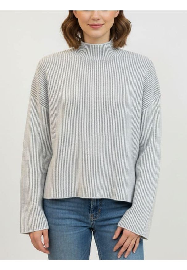 Sinsay - Sweter z półgolfem - szary. Kolor: szary