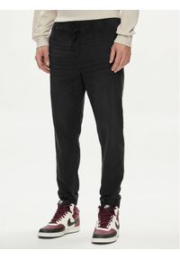 Jack & Jones - Jack&Jones Joggery Gordon 12249140 Czarny Tapered Fit. Kolor: czarny. Materiał: bawełna