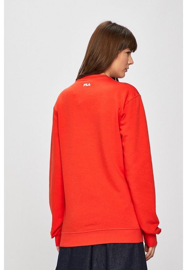 Fila - Bluza. Okazja: na co dzień. Kolor: pomarańczowy. Wzór: nadruk. Styl: casual