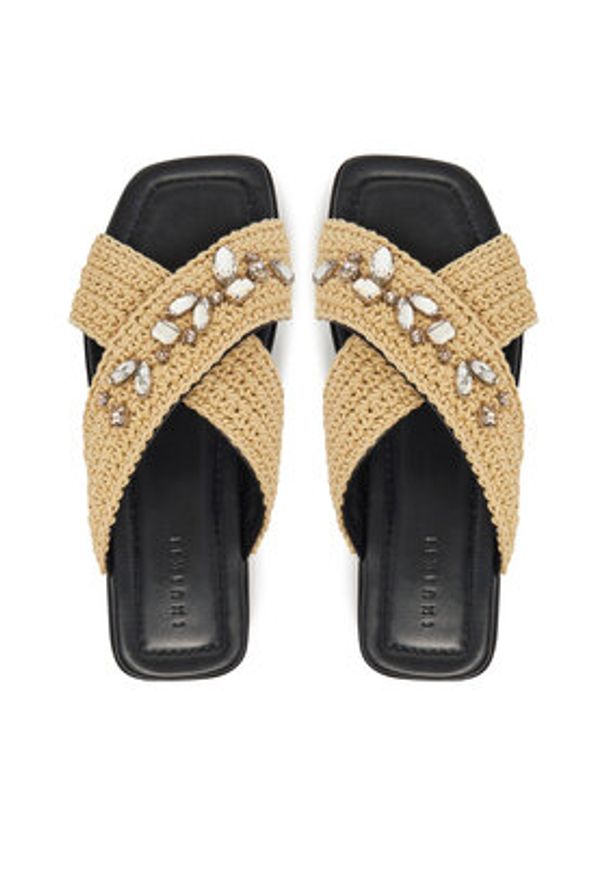 Inuikii Klapki Woven Strap Stones 70104-367 705 Beżowy. Kolor: beżowy. Materiał: materiał