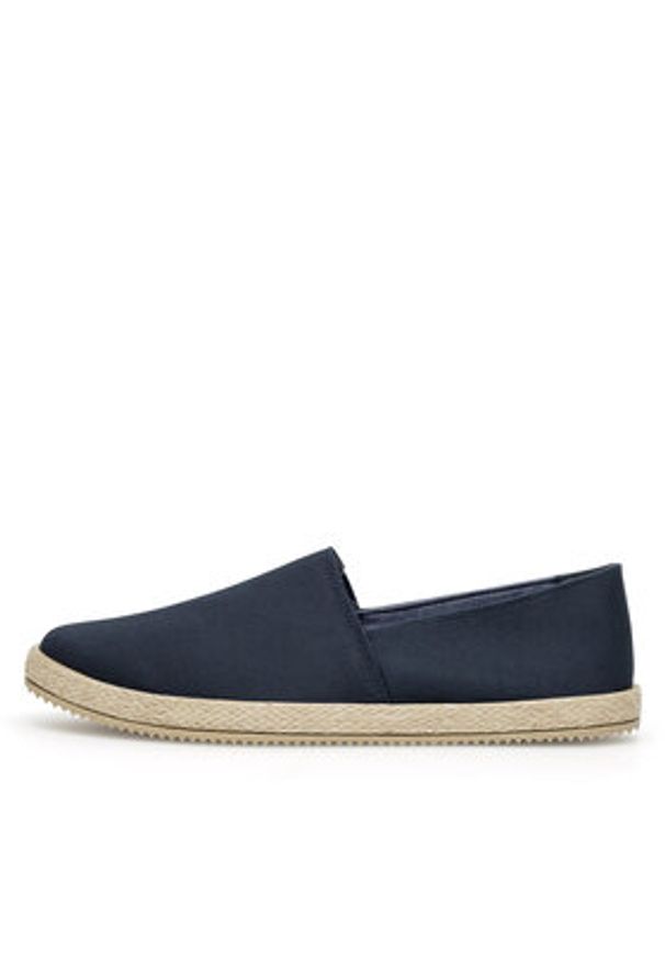 Lanetti Espadryle MF1594-1 Granatowy. Kolor: niebieski. Materiał: materiał