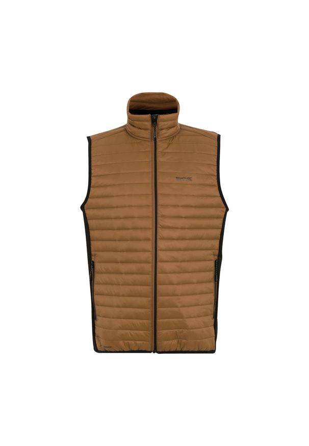 Regatta - Męska Kurtka Andreson Hybrid Padded Jacket. Kolor: czarny, wielokolorowy, brązowy, zielony. Materiał: puch