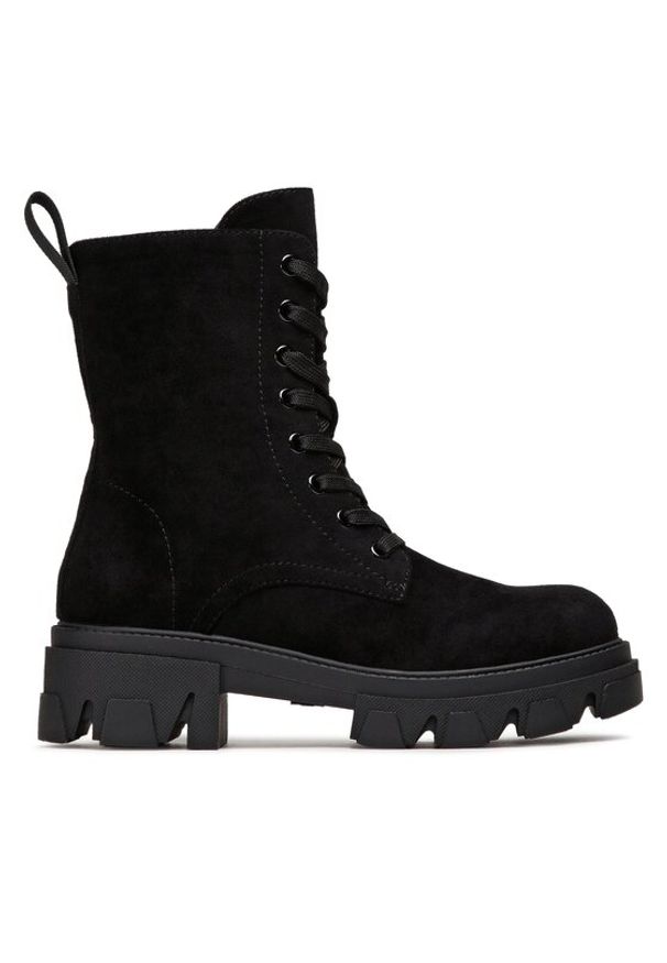DeeZee Botki WS5598-23 Czarny. Kolor: czarny. Materiał: materiał