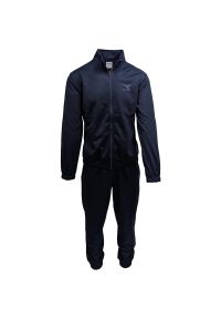 Dres Diadora Tracksuit Fz Core, Mężczyźni. Kolor: niebieski. Materiał: dresówka