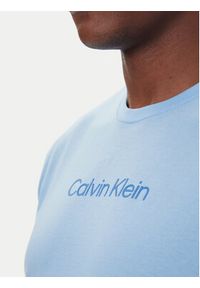 Calvin Klein T-Shirt Logo 30s LV04LD230G Błękitny Relaxed Fit. Kolor: niebieski. Materiał: bawełna