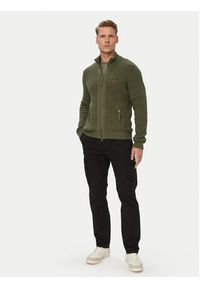 Aeronautica Militare Kardigan 262MA1664UL00409 Khaki Regular Fit. Kolor: brązowy. Materiał: bawełna #5