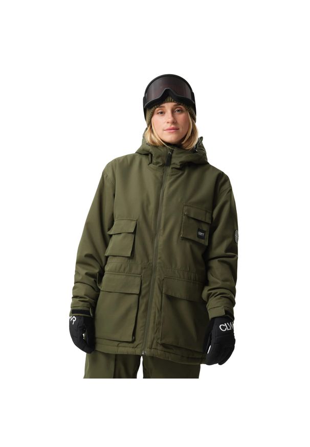 Kurtka Colourwear U More Pocket Parka. Kolor: wielokolorowy, brązowy, zielony. Sezon: zima. Sport: narciarstwo