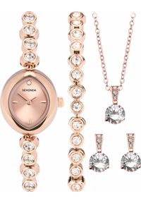 Zegarek Sekonda Zegarek damski Sekonda 49035 CYRKONIE różowe złoto. Kolor: złoty, wielokolorowy, różowy #1