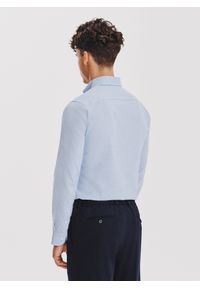 Pako Lorente - PAKO LORENTE - Niebieska koszula w pepitkę. Kolor: niebieski. Materiał: bawełna. Długość rękawa: długi rękaw. Długość: długie #4