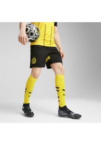 Puma - Męskie szorty Borussia Dortmund 24/25 PUMA Black Faster Yellow. Kolor: żółty, wielokolorowy, czarny. Sport: piłka nożna