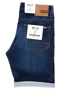 Mustang - SPODENKI MUSTANG Chicago Short DENIM BLUE 1008363 5000 982. Materiał: denim #9