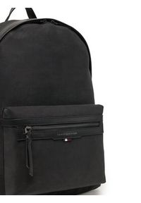 TOMMY HILFIGER - Tommy Hilfiger Plecak Th Classic Prep Backpack AM0AM11528 Czarny. Kolor: czarny. Materiał: skóra