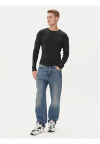 Tommy Jeans Longsleeve DM0DM04409 Czarny Slim Fit. Kolor: czarny. Materiał: bawełna. Długość rękawa: długi rękaw #3