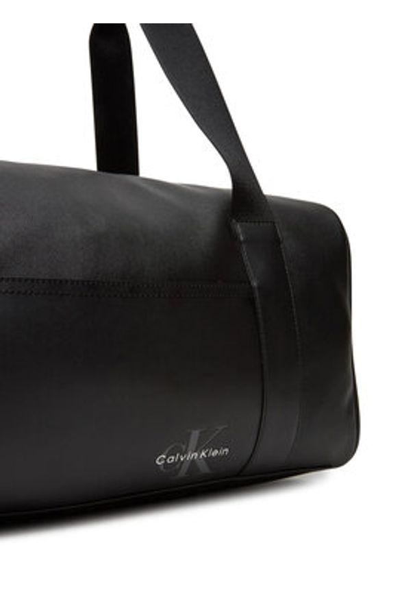 Calvin Klein Torba Mono Logo Duffle 42 LV04G3054G Czarny. Kolor: czarny. Materiał: skóra