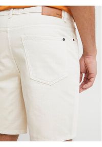 !SOLID - Solid Szorty jeansowe 21107796 Écru Regular Fit. Materiał: bawełna