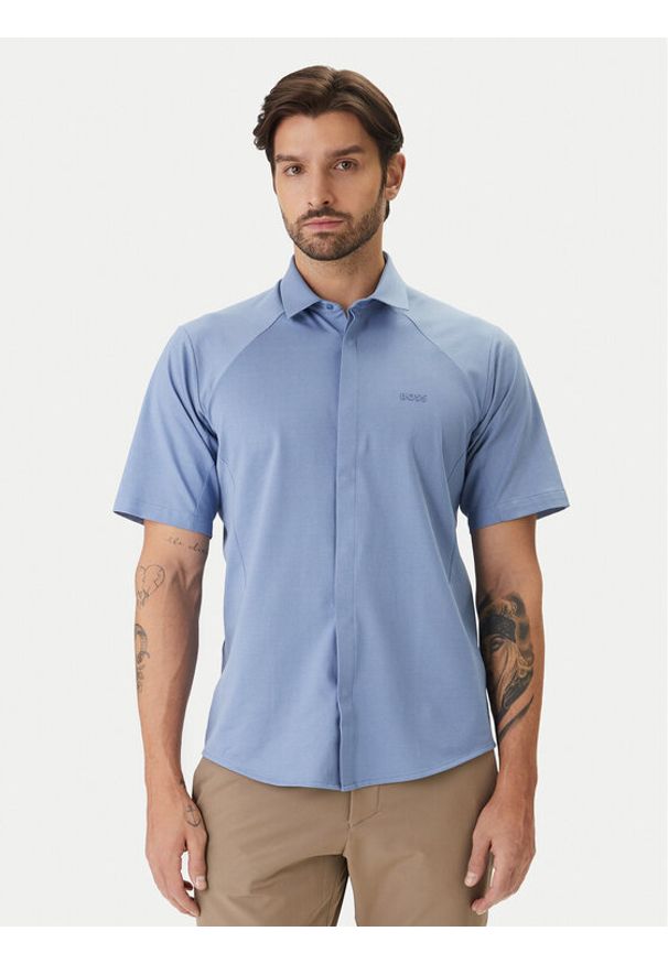 BOSS Koszula Excurse S 50554450 Błękitny Regular Fit. Kolor: niebieski. Materiał: bawełna