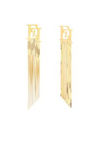 Elisabetta Franchi Kolczyki OR-29M-41E2-V250 Złoty. Materiał: złote. Kolor: złoty