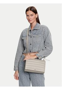 Calvin Klein Torebka Line Quilt Md Conv Shoulder Bag K60K612117 Szary. Kolor: szary. Materiał: skórzane #6