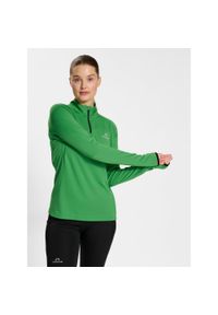 NewLine - Bluza damska 1/2 zip z długim rękawem Newline Phoenix. Kolor: zielony. Długość rękawa: długi rękaw. Długość: długie