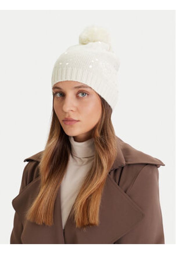 Guess Czapka V5BZ03 Z39B0 Écru. Materiał: poliamid, nylon