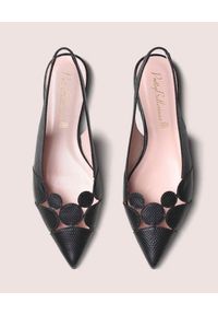 PRETTY BALLERINAS - Czarne sandały Ella. Okazja: do pracy. Kolor: czarny. Wzór: ażurowy, geometria. Styl: klasyczny #2