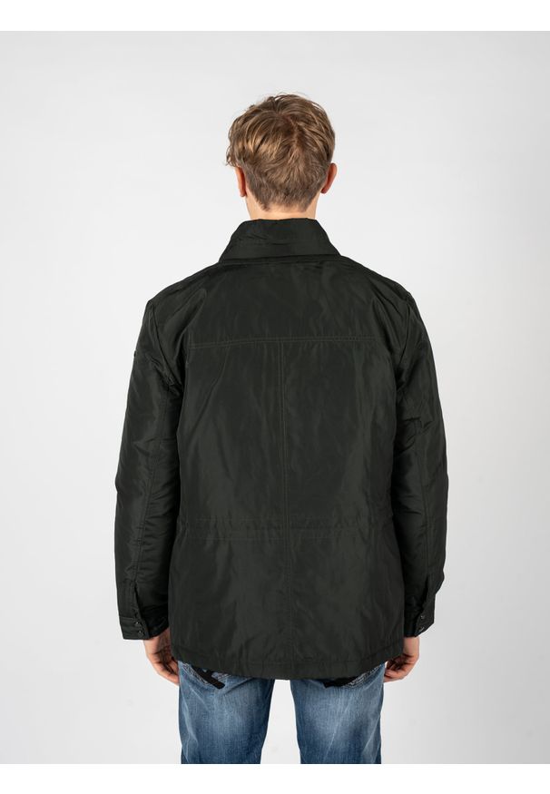 Geox Kurtka "Renny" | M2620R T2882 | Mężczyzna | Zielony. Okazja: na co dzień. Typ kołnierza: kaptur, kołnierzyk stójkowy. Kolor: zielony. Materiał: poliester. Styl: casual, elegancki