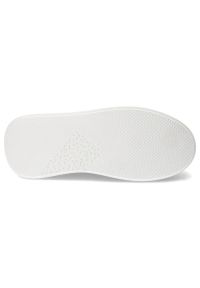 CheBello - Białe Sneakersy Chebello Stylowe Obuwie Damskie Na Platformie. Okazja: na uczelnię. Kolor: biały. Materiał: jeans, materiał. Wzór: aplikacja. Obcas: na platformie #6
