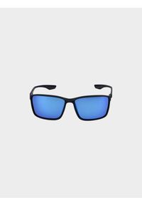 4f - Okulary przeciwsłoneczne z polaryzacją uniseks - niebieskie. Kolor: niebieski. Wzór: gradientowy