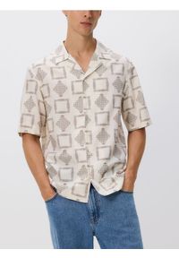 Reserved - Koszula regular z bawełny egipskiej - biały. Kolor: biały. Materiał: bawełna