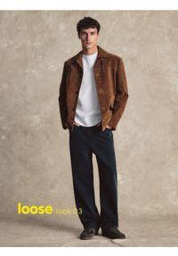 Reserved - Jeansy loose z efektem sprania - czarny. Kolor: czarny