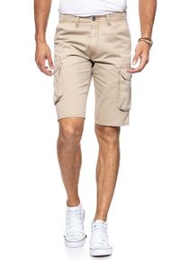 Wrangler - SPODENKI MĘSKIE WRANGLER CARGO SHORT CORNSTALK W15DKC335 112126788. Materiał: bawełna