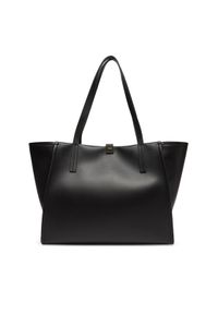Calvin Klein Torebka Ck Narrate Shopper K60K612988 Czarny. Kolor: czarny. Materiał: skórzane