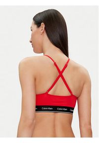 Calvin Klein Swimwear Góra od bikini KW0KW02426 Czerwony. Kolor: czerwony. Materiał: syntetyk