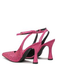 Pinko - PINKO Sandały Lisette Slingback PE 23 BLKS1 100566 A0N6 Różowy. Kolor: różowy. Materiał: skóra, zamsz #6
