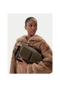 Pinko - Torebka PINKO. Kolor: brązowy #1