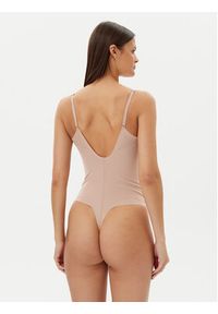 Calvin Klein Underwear Kombinezon modelujący LV00QF8295 Beżowy. Kolor: beżowy. Materiał: syntetyk
