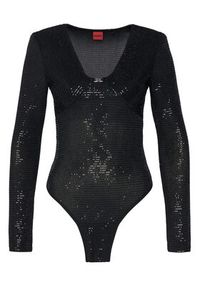 Hugo - HUGO Body Dammery 50546238 Czarny Slim Fit. Kolor: czarny. Materiał: syntetyk #4