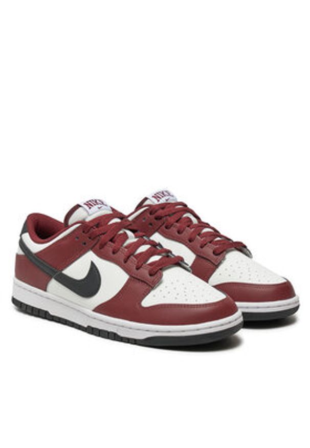 Nike Sneakersy Dunk Low FZ4616 600 Bordowy. Kolor: czerwony. Materiał: skóra