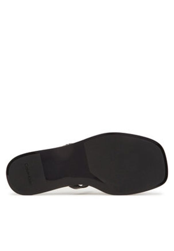 Calvin Klein Klapki Jelly HW0HW02417 Czarny. Kolor: czarny. Materiał: skóra