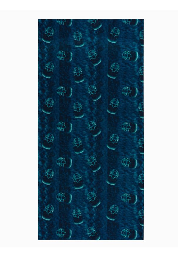 Ombre Clothing - Komin męski A400 - niebieski - uniwersalny. Kolor: niebieski. Materiał: poliester