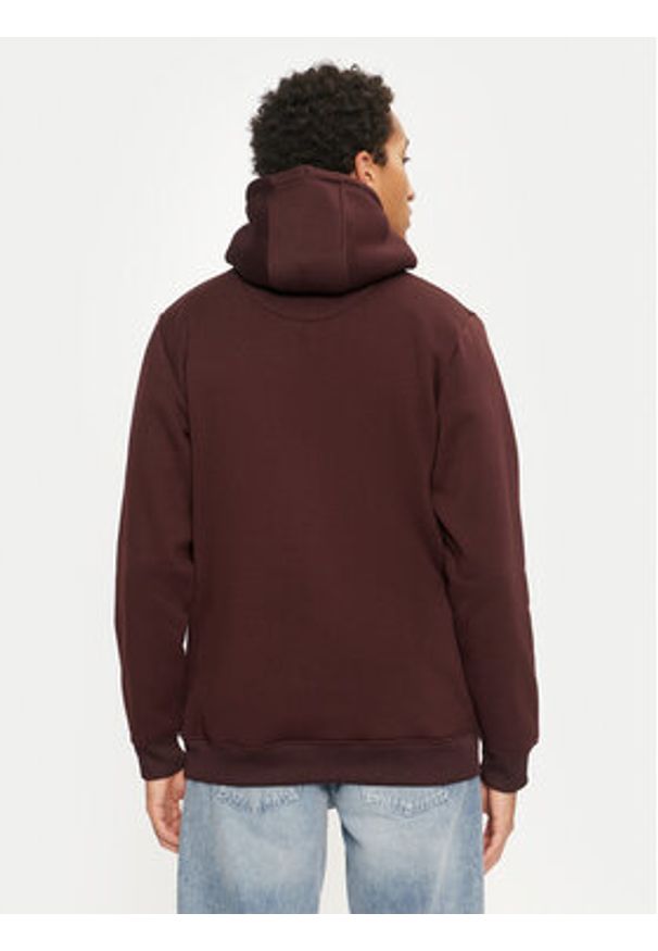 Brave Soul Bluza MSS-628SCHIZOIDI Bordowy Regular Fit. Kolor: czerwony. Materiał: syntetyk