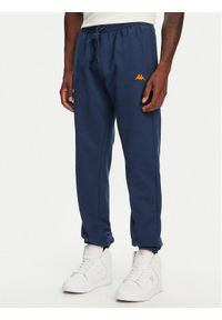 Kappa Spodnie dresowe Nogan 351V3LW Niebieski Regular Fit. Kolor: niebieski. Materiał: bawełna