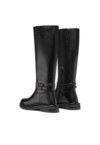 Geox Oficerki D Serilda D56WYA 00043 C9999 Czarny. Kolor: czarny. Materiał: skóra #7