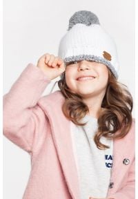 Zimowa czapka dziewczęca PaMaMi - Jasnoszary. Kolor: szary. Materiał: poliamid, akryl. Sezon: zima #6