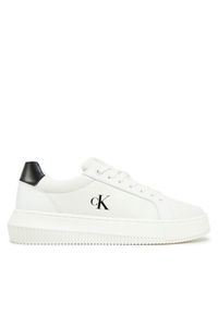 Calvin Klein Jeans Sneakersy Chunky Cupsole Low Mg YW0YW01769 Biały. Kolor: biały. Materiał: skóra