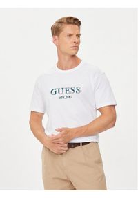 Guess T-Shirt M4YI17 I3Z14 Czarny Regular Fit. Kolor: czarny. Materiał: bawełna